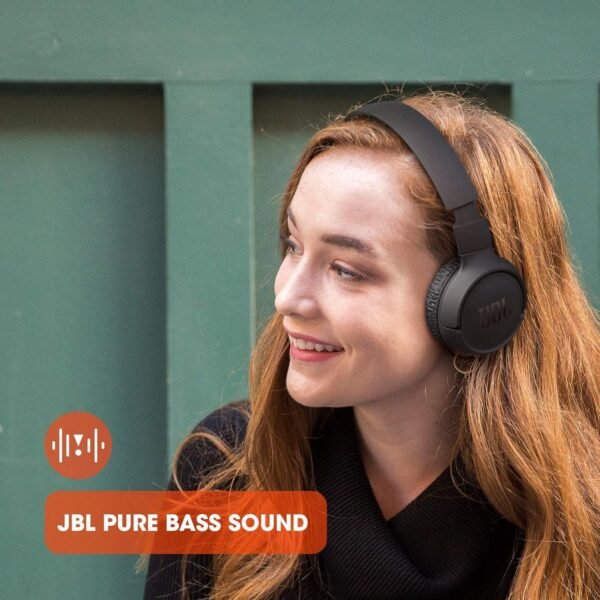 JBL Tune 510BT, On Ear Wireless Headphones with Mic, up to 40 Hours Playtime, Pure Bass - Image 2